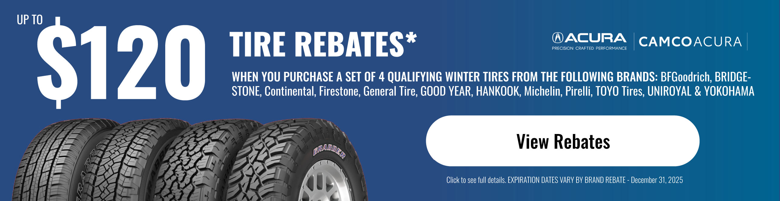 Tire Rebates — Winter Campaign