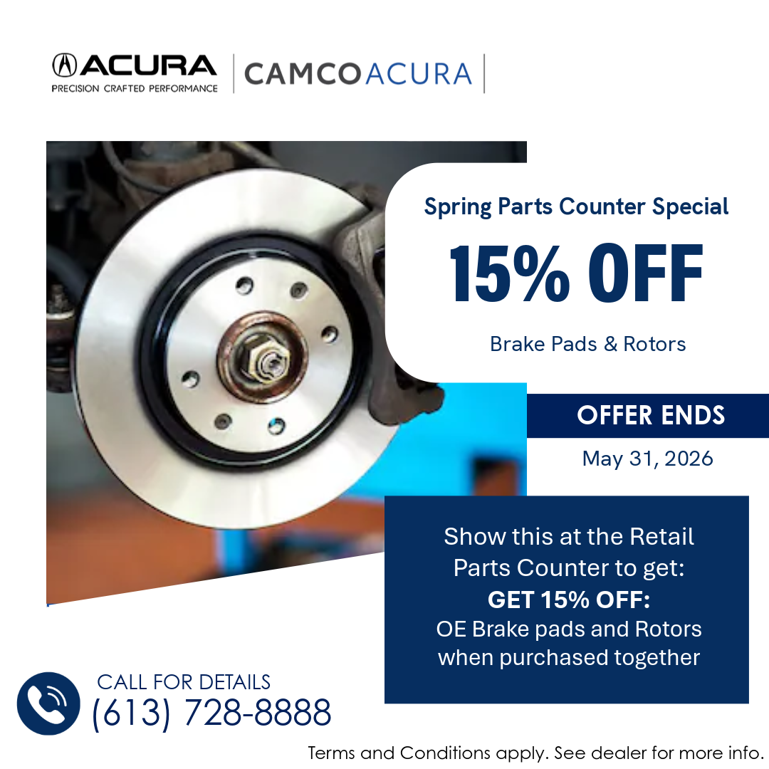 Over-the-Counter Brake & Rotor Special – 15% OFF